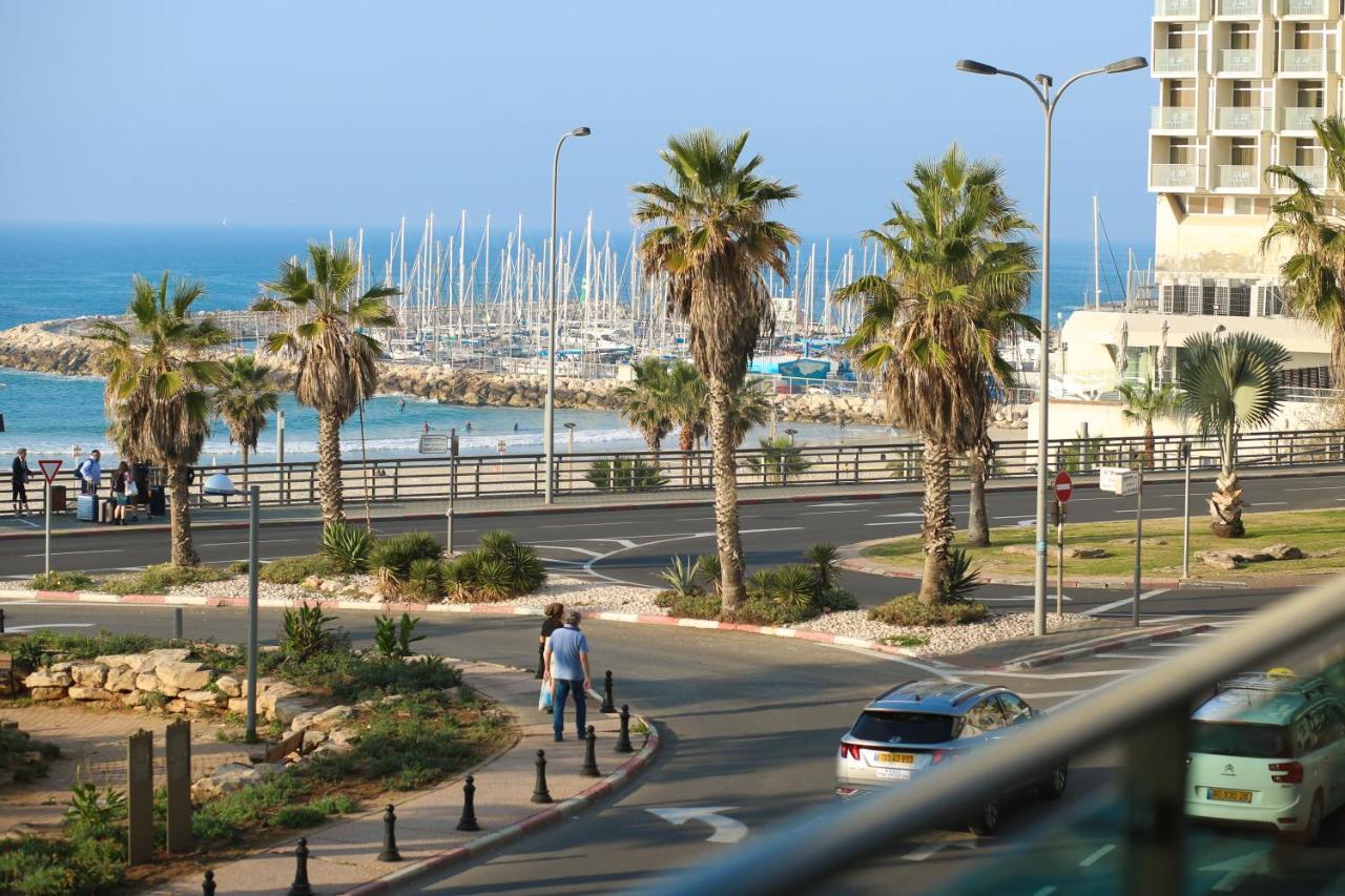 Marina and palm view from HaYarkon Street